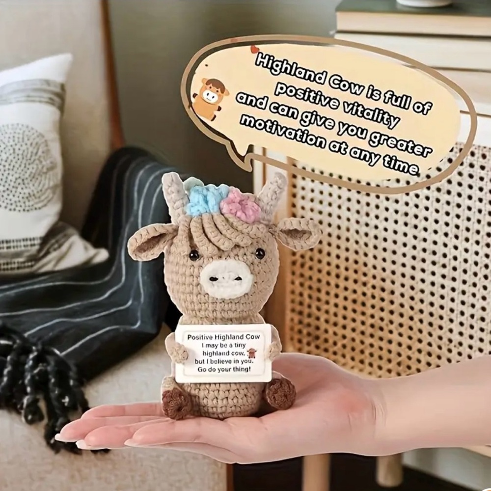 Inspirational message highland cow !